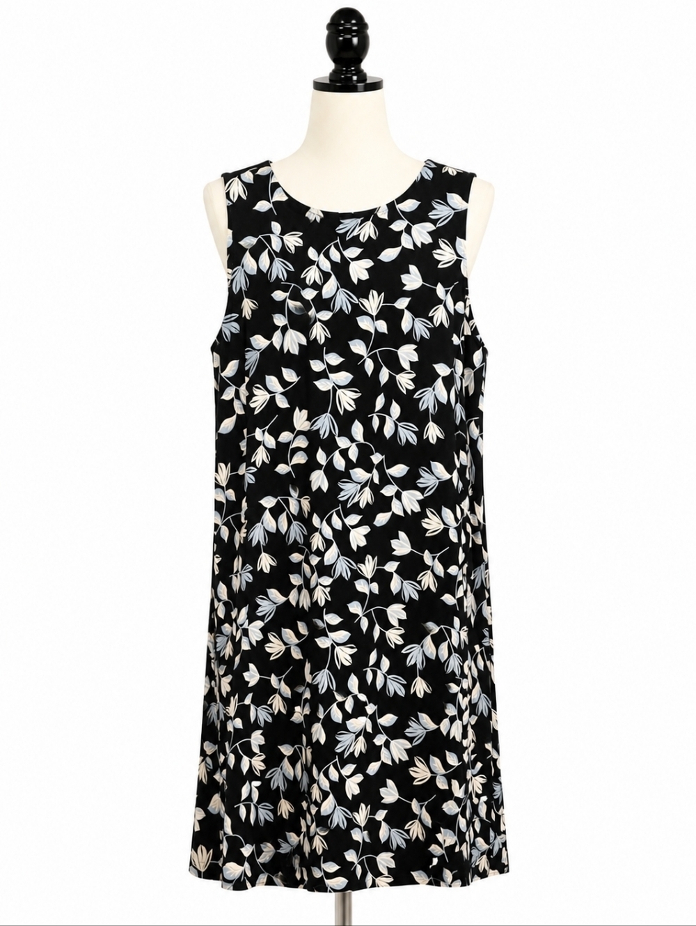 J. Jill Wearever Collection Floral Stretch Swing Dress S Travel Vacation Beach